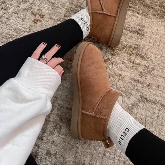 UGG Chestnut Ultra Mini Boots 7 - Picture 2 of 9